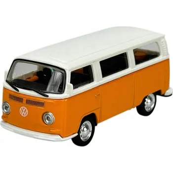 autíčko MAISTO VW VOLKSWAGEN TRANSPORTER TYP 2 AUTOBUS ORANŽOVÝ 1:42 NOVÝ MODEL