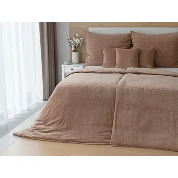 Povlečení Matějovský Bavlněný mikroplyš PREMIUM HNĚDÝ Bavlněný mikroplyš povlak 50/70
