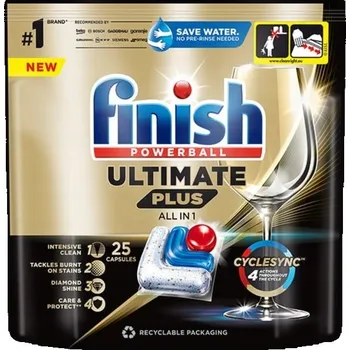 Finish Ultimate Plus Fresh Kapsle na mytí nádobí v myčce nádobí 305 g (25 kusů)