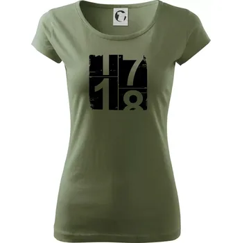 Dámské oblečení Tachometr 18 - Dámské triko Pure - M ( Khaki )