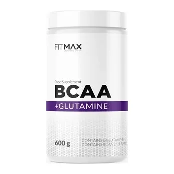 Aminokyselina Vícesložkový prášek BCAA + Glutamin FitMax 600 g, citronová příchuť