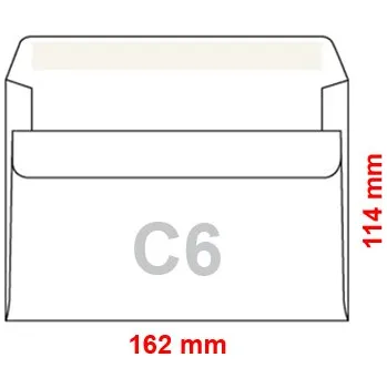 Obálka Harmanec-Kuvert spo. s.r.o. Obálka C6 / 25 samolepicí
