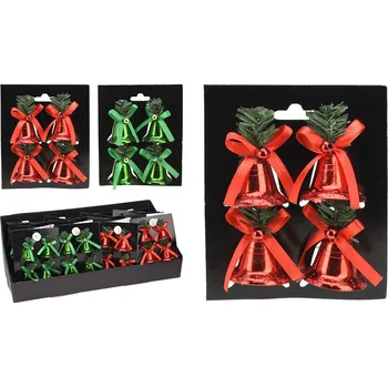 Vánoce Vánoční ozdoby - zvonky 40 mm (2 barvy)