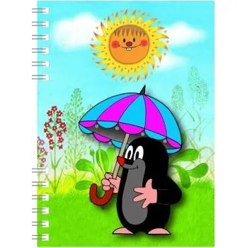 Zápisník AKIM Zápisník A6 s efektem 3D - Krtek 3