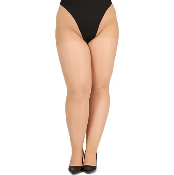 Dámské punčochy Punčocháče plus size 40 DEN dámské punčocháče BLV-1125 Béžové 3XL