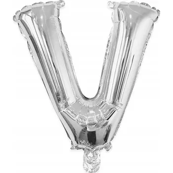 Balónek Fóliový balónek písmeno STŘÍBRNÁ K narozeninám heliem 40 cm