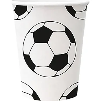 Jednorázové nádobí Papírový kelímek PAW Eco 250 ml Soccer ball / 8 ks