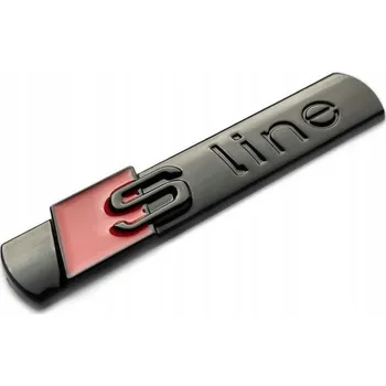 Tuning EMBLÉM ZNAČKA AUDI S-LINE A1 A3 A4 A5 A6 A7 Q3 Q5 Q7 Q8 ČERNÝ LESK