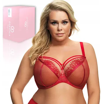 Podprsenka Gorsenia podprsenka s měkkými košíčky červená velikost 85E