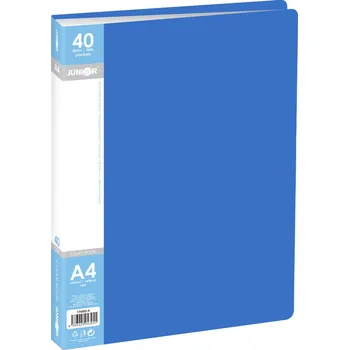 Junior Katalogová kniha A4/40 listová, modrá