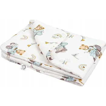 přikrývka Bambusová přikrývka pro větší děti / pro dospělé Traktory 140x200 cm