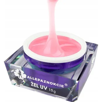 Lak na nehty Allepaznokcie Perfect French Bubblegum stavební gel Gel