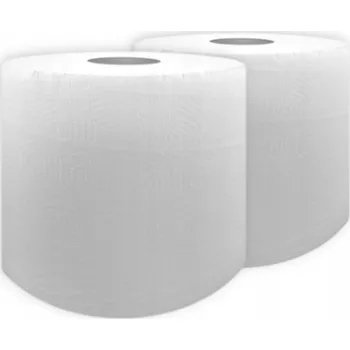 Papírový ručník Papírová utěrka v roli 260m 3kg Clarina bílá 2ks