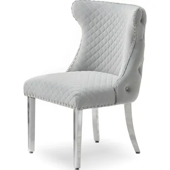 Křeslo Mebel Partner Gabi (šedá + chromová)