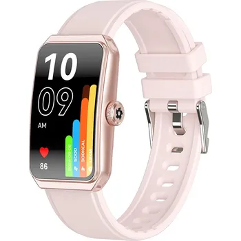 Hodinky Chytré Hodinky DIAWAY SMART POLSKÉ SPORTOVNÍ MĚŘENÍ PULSU VODĚODOLNÉ SMS růžové