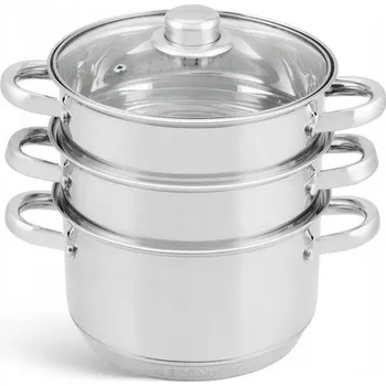 Hrnec Sada hrnců 4 ks pro vaření v páře 18 cm