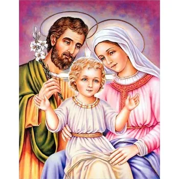 Diamantové malování Diamantové malování - Ježíškova rodina