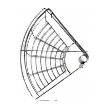 Drátěná police Rohová polička s kovovým košíkem do sprchy