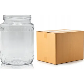 Zavařovací sklenice Skleněná Zavařovací Sklenice 720 ml 0,72 l s víčkem na zavařeniny, ovoce, Lemon Glass