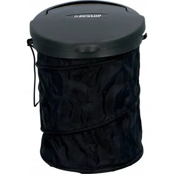Odpadkový koš Odpadkový koš do auta Dunlop 16 x 20,5 cm černý