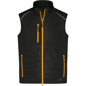 Pánská vesta DAIBER JN 1822 / Pánská hybridní vesta - black/neon orange XL