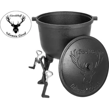 Hrnec Litinový kotlík Odlewnia, hrnec na guláš, 5 litrů, na pečenky