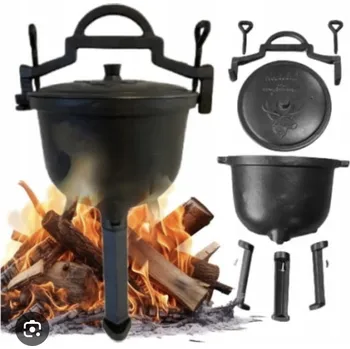 Hrnec Litinový smaltovaný kotlík 5L Hrnec keramický