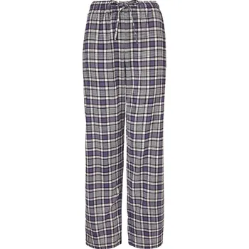 Dámské kalhoty Vlnka Dámské flanelové domácí kalhoty s Merino vlnou káro fialová velikost oblečení XL