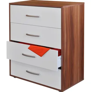 Komoda IDEA nábytek 61502 ořech/bílá