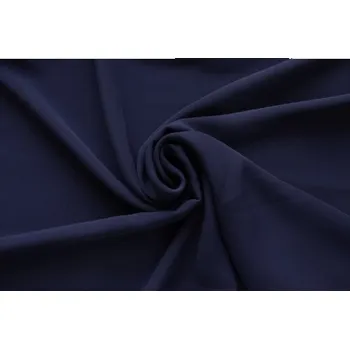 Šatovka TMAVĚ MODRÁ - látka na šaty - Modrá, 145 cm