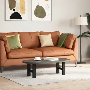 Jídelní stůl zahrada-XL Nohy konferenčního stolku černé 2 ks 40 x (30-31) cm ocelové 4013256