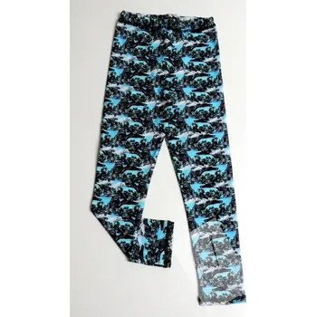 Dívčí legíny Legíny dino na tyrkysu