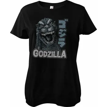 Dámské tričko Godzilla tričko, Roar Girly Black, dámské XL