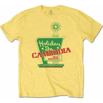 Dead Kennedys tričko, Holiday in Cambodia Yellow, pánské M