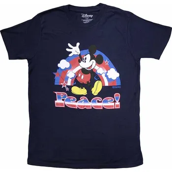 Pánské tričko Mickey Mouse tričko, Peace Navy Blue, pánské L