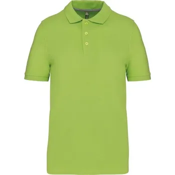Pánská košile KARIBAN VINTAGE PIQUÉ K241 / Pánská polokošile s krátkým rukávem - lime 4XL