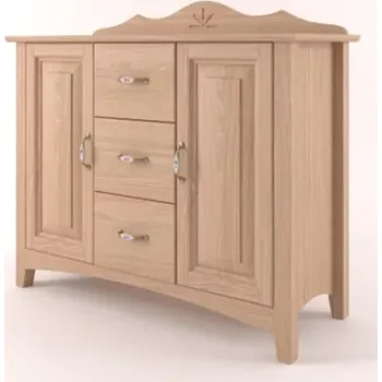 Komoda Interier-Stejskal | Komoda Castello masiv dub D26 - Castello dekory Světle šedá