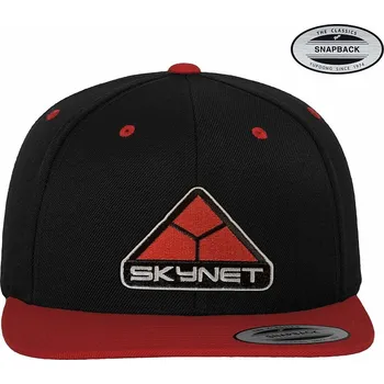 Kšiltovka Terminator kšiltovka, Skynet Premium Snapback BlackRed Onesize, unisex