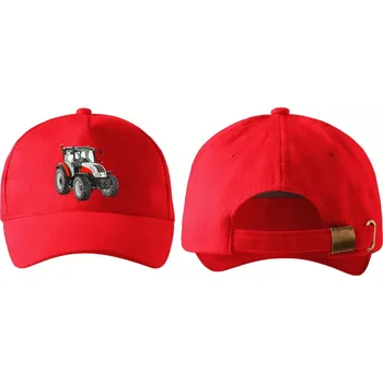 Kšiltovka kšiltovka s traktorem Steyr 4095 červená (kšiltovka , pokrývka hlavy , dopravní technika)