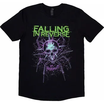 Pánská móda Falling In Reverse tričko, Spider Black, pánské S