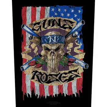Nášivka Guns N Roses nášivka na záda CO+PES 30x27x36 cm, Flag