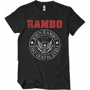Pánské tričko Rambo tričko, First Blood 1982 Seal Black, pánské XXL