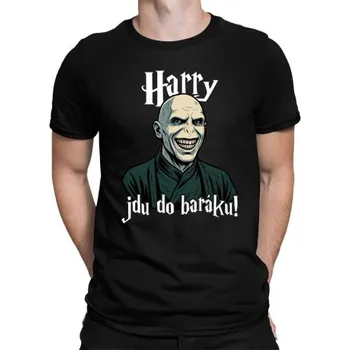 Žertovný předmět Harry, jdu do baráku! - pánské tričko s potiskem pro fanoušky Harryho Pottera- Tričkový.cz