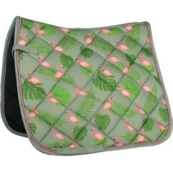 Drezurní podsedlová dečka HKM Naples green/pink DR