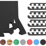 Gorilla Sports Zakončení pro ochranné podložky, černá, 8 ks