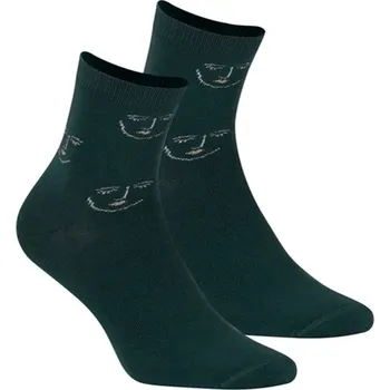 Dámské vzorované ponožky Z258Y Wola, zelená UNI i170_W84140994000V84