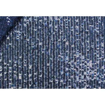 elastická látka s flitry tmavě modrá