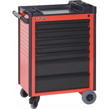 WURTH Kompaktní dílenský vozík C7 RAL3020 ČERVENÝ