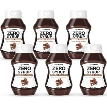 Fitness strava ZERO SIRUP čokoláda a lískový oříšek - GymBeam Balení (ml): 6 x 350 ml