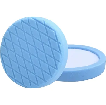 Příslušenství k nářadí kotouč leštící pěnový, diamantový vzor, T60, modrý, ⌀180x35mm, zapuštěný suchý zip ⌀150mm